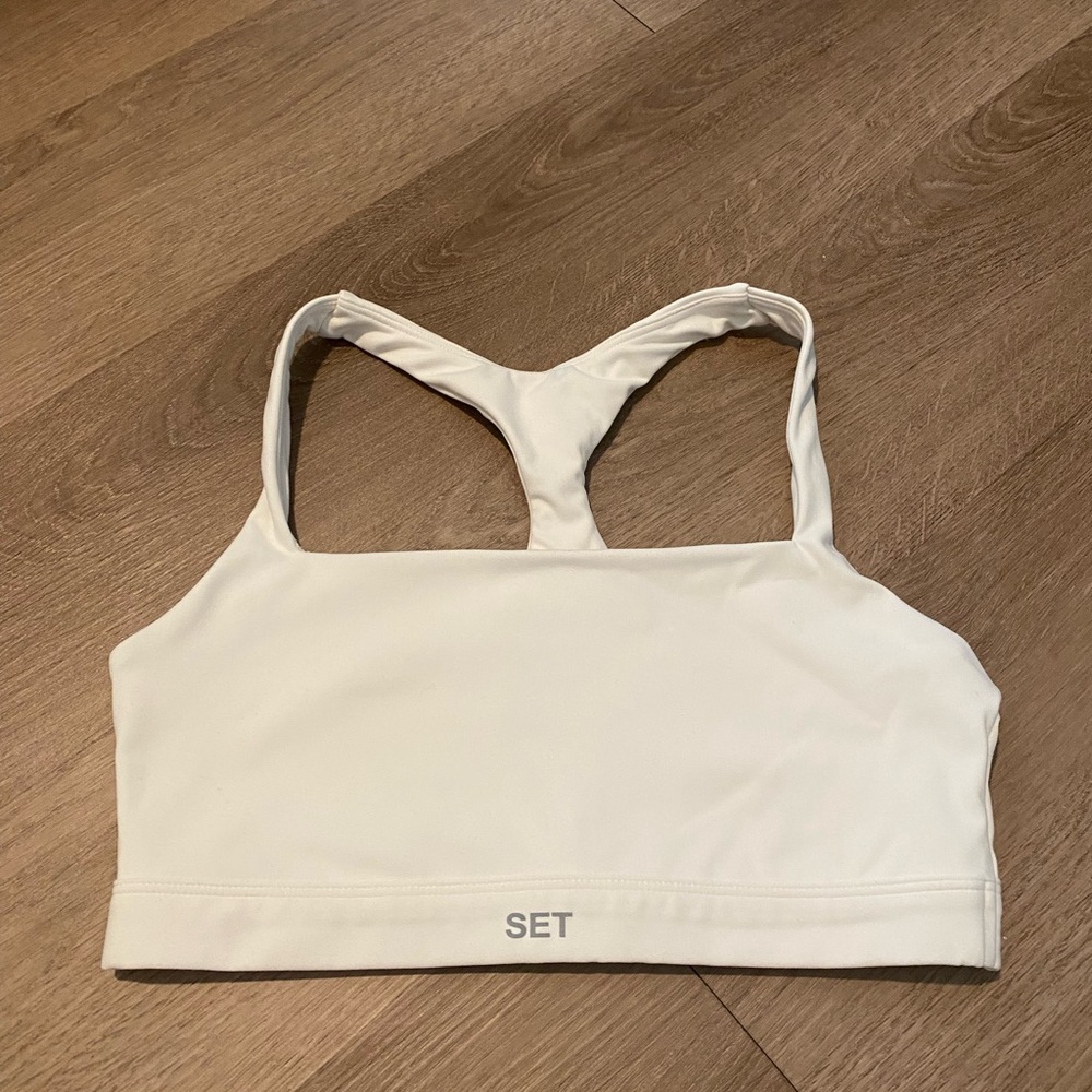 Set Active White Bra